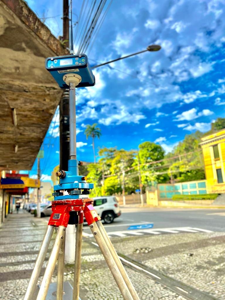 Equipamento de topografia utilizado pela TerraVista